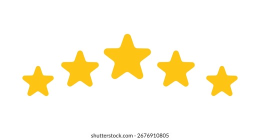 Diseño de Vector de clasificación de estrellas: Ilustración de íconos de calidad y clasificación