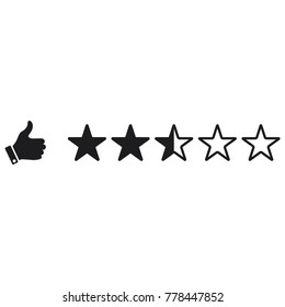 star rating vector icon, like icon, flat design best vector star rating illustration 