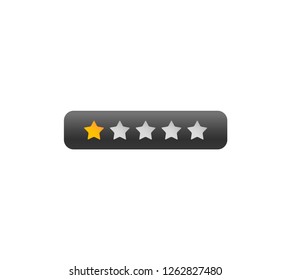 Star rating vector icons. Website product review stars. - Vector