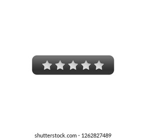 Star rating vector icons. Website product review stars. - Vector