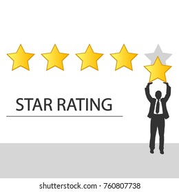star rating vector illustration