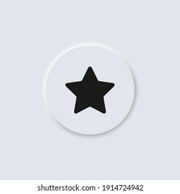 Star, rating vector neumorphism design icon