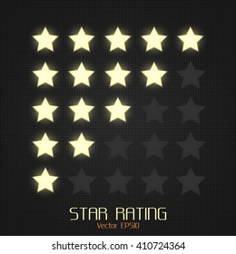 Star rating vector template.