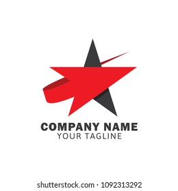star red arrow logo design