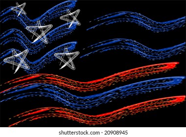 star in red and black colour background	