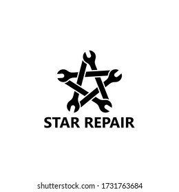 Star Repair Logo Template Design