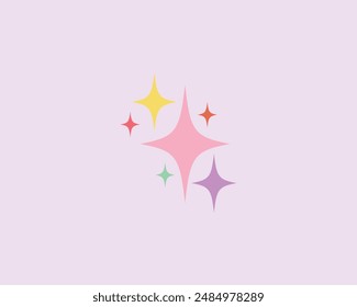 star retro cute icon design