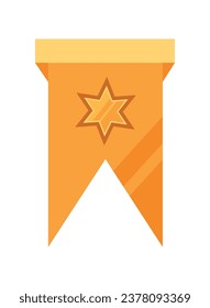 star ribbon of gold vector isolated
