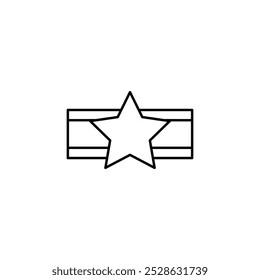 star ribbon icon vector design good for web or mobile app