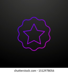 Star with ribbon nolan icon. Elements of succes and awards set. Simple icon for websites, web design, mobile app, info graphics