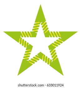 Star ribbon vector