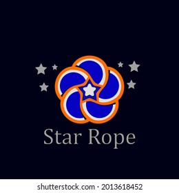 star rope logo, the logo is suitable to use for your company, with a combination of star and rope gives its own philosophy.