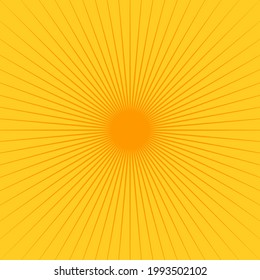 Star, round element, halftone rays card isolated on background. Geometric linear poster.