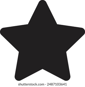 Star Round shape, Rounded stars icon, Star icon, stars rating icon, Black Star Symbol, black star