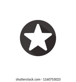 Star rounded icon symbol vector