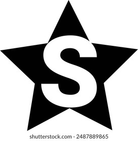 Star or S logo design Eps 10.