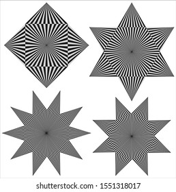 star sacred geometry design on white background