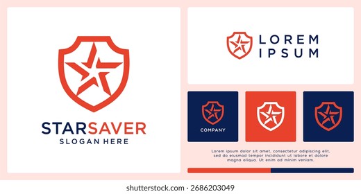 Modelo de design de logotipo de economia de estrela