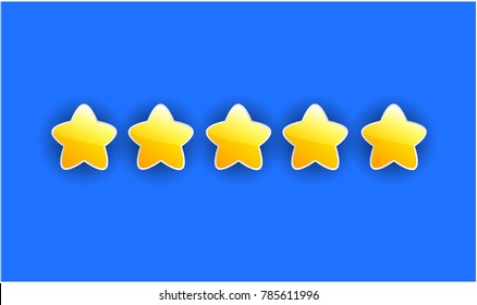 Star scale design on a blue backround. 
