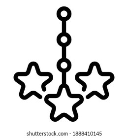 Star scheme icon. Outline star scheme vector icon for web design isolated on white background