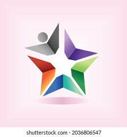 star school logo with people concept