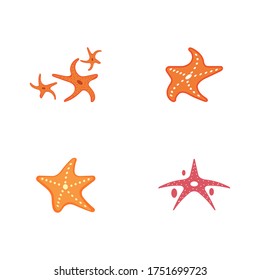 Star sea vector icon illustration design template