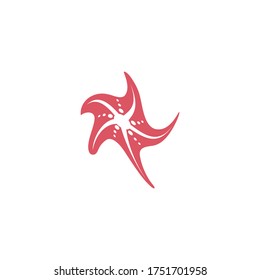 Star sea vector icon illustration design template
