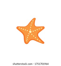 Plantilla de diseño de ilustración de icono del vector del mar de estrella