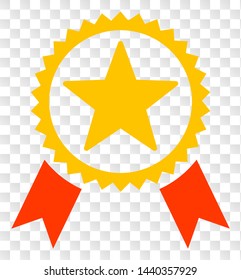 Star seal EPS vector icon. Illustration contains flat star seal iconic symbol on a chess transparent background.