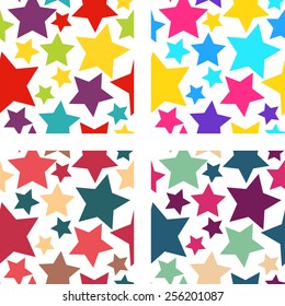 Star Seamless Pattern. Abstract Background For Design