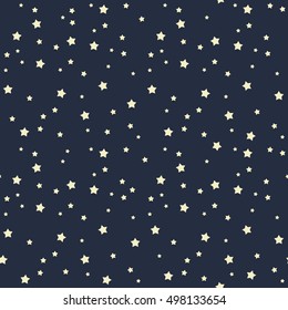 Star seamless pattern. Abstract background of stars. Minimalistic simple seamless wallpaper. Vector illustration