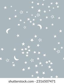 star seamless pattern, star aop print, vector print