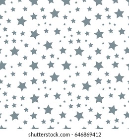 Star seamless pattern. Star background. Chaotic elements. Abstract geometric shape texture. Effect of sky. Design template for wallpaper,wrapping, textile. Vector Illustration