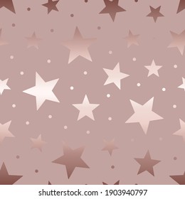 Star seamless pattern. Beautiful background with stars. Marble glitter with stars. Repeated modern stylish texture. Repeating elegant fashion star design for wallpaper, gift wrapper, print. Vector 