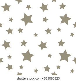 Star seamless pattern. Chaotic elements. Abstract geometric shape texture. Effect of sky. Design template for wallpaper,wrapping, textile. Vector Illustration