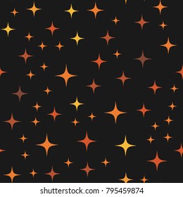 Star Seamless Pattern, Chaotic Elements, Abstract Geometric Shape Texture, Effect of Sky, Design Template for Wallpaper,Wrapping, Textile, Star Sky Seamless Pattern