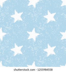 Star Seamless Pattern. Christmas Background. Vector Illustration.
