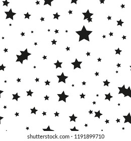 Star seamless pattern. Cute kids star seamless pattern. Seamless patter with stars. Star background. Babies fashion. Vector illustration, eps10