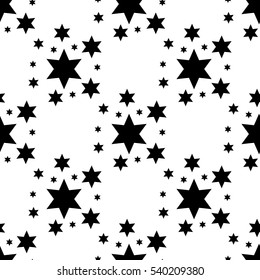 Star seamless pattern. Cute kids star seamless pattern. Seamless patter with stars. Star background. Babies fashion. Vector illustration, eps 10