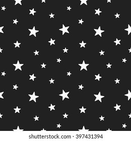 Star seamless pattern. Cute white stars. Baby Shower background. Babies Fashion. Star seamless pattern babies fashion design. Baby shower. Vector illustration, eps 10