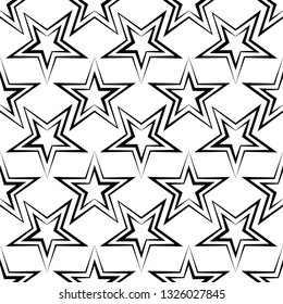Star Seamless Pattern Design Vector Art Illustration