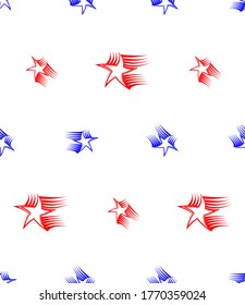 Star Seamless Pattern Design Vector Art Illustration