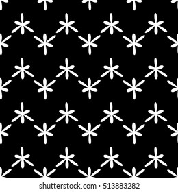 star seamless pattern. Fashion graphic background design. Modern stylish abstract texture. Monochrome template for prints, textiles, wrapping, wallpaper, website etc. Vector illustration