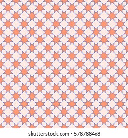 Star seamless pattern. Fashion graphic background design. Modern stylish abstract texture. Colorful template for prints, textiles, wrapping, wallpaper, website etc. Vector illustration