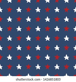 Star seamless pattern, Hand drawn sketched doodle stars, vector illustration.