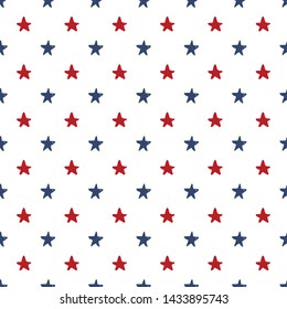 Star seamless pattern, Hand drawn sketched doodle stars, vector illustration.