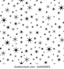 Star seamless pattern. Holiday background, seamless pattern with stars. Vector illustration. Vector texture.Seamless geometric pattern.Vector seamless pattern.
