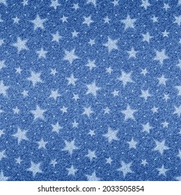 Star seamless pattern. Indigo texture. Blue print. Stars background. Checks repeated denim fabric printing. Checked abstract fade effect patterns. Repeating patern. Mark design for prints. Vector