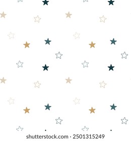Star Seamless Pattern on White Background. Star Seamless Pattern Vector Illustration Background. Confetti star polka dot. Pixel Perfect