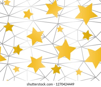 Star seamless pattern, perfect for fabric, packaging, wallpaper, invitations, etc.